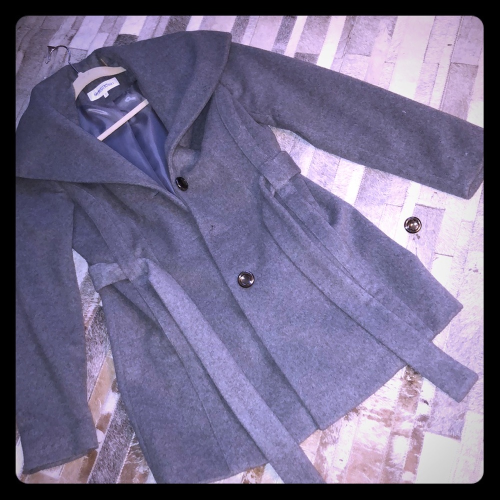 Buy any 4 items for $5 each Calvin Klein Gray Wool Coat sz 4
